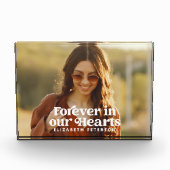 Forever in ons hart Eenvoudige foto Memorial (Voorkant)
