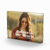 Forever in ons hart Eenvoudige foto Memorial (Rechts)