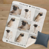 Forever in ons hart Foto Collage Memorial Sherpa Deken