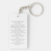 Forever in ons hart Foto Funeral Prayer Sleutelhanger (achterkant)