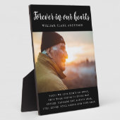 Forever in ons hart Foto gedicht Fotoplaat (Zijkant)