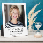 Forever in ons hart Foto Memorial Fotoplaat (Zijkant)
