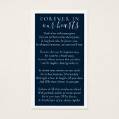 Forever in ons hart Foto Memorial Kaart (Voorkant)