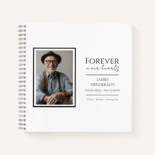 Forever in ons hart Foto Memorial Notitieboek