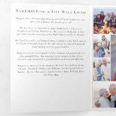 Forever in ons hart Foto Memorial Prayer Kaart (Binnenzijde eerst)