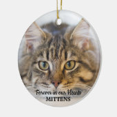 Forever in ons hart Foto Pet Memorial Keramisch Ornament (Links)