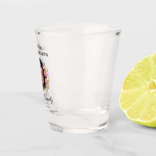 Forever in ons hart Foto Shot Glass Shot Glas (Rechts)