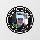 Forever in ons hart Fotoherinnering Raamsticker (Vel)