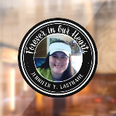 Forever in ons hart Fotoherinnering Raamsticker (Vel 2)