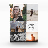 Forever in ons hart Memorial Collage Photo Block Fotoblokken (Voorkant)