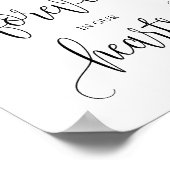 Forever in ons hart Memorial Sign v12 Poster (Hoek)