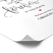 Forever in ons hart Memorial Sign v3 Poster (Hoek)