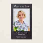 Forever in our Heart Carte de prière commémorative (Devant)