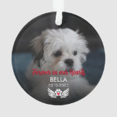 Forever in our Heart Chien 2 Photo Pet Memorial (dos)