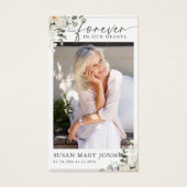 Forever In our Heart Funeral Memorial Prayer Card (Devant)