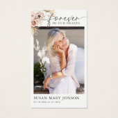 Forever In our Heart Funeral Memorial Prayer Card (Devant)
