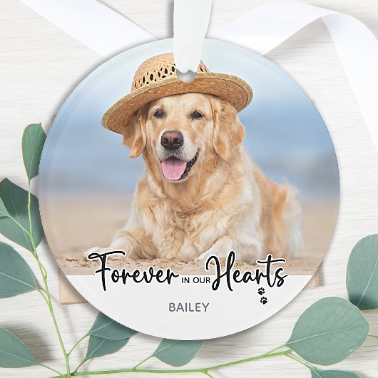 Forever in our Hearts - 2 Dog Photo Pet Memorial