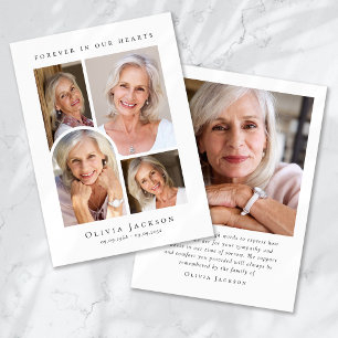 Forever in Our Hearts Arch Begrafenissympathie Bedankkaart