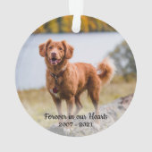 Forever in our Hearts - Dog 2 Photo Pet Memorial (dos)