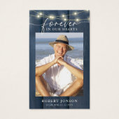 Forever In our Hearts Funeral Memorial Prayer Card (Devant)