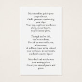 Forever In our Hearts Funeral Memorial Prayer Card (Dos)