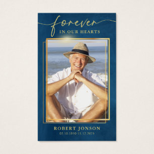 Forever In our Hearts Funeral Photo Prière