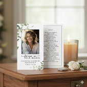 Forever in Our Hearts Funeral Psalm Prayer Card