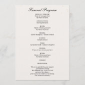 Forever In Our Hearts Funeral with Photo Programma (Achterkant)