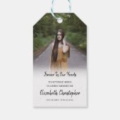 Forever in our Hearts In Loving Memory Photo Cadeaulabel (Achterkant)