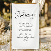 Forever In Our Hearts- Memorial White Spandoek