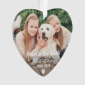Forever in Our Hearts Pet Memorial Photo Keepsaké (devant)