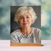 "Forever in Our Hearts" Photo Funeral Memorial (Neutre)