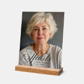 "Forever in Our Hearts" Photo Funeral Memorial (Angle)