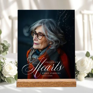 "Forever in Our Hearts" Photo Funeral Memorial