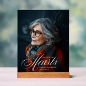 "Forever in Our Hearts" Photo Funeral Memorial (Neutre)