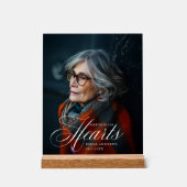 "Forever in Our Hearts" Photo Funeral Memorial (Recto)