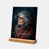 "Forever in Our Hearts" Photo Funeral Memorial (Angle)