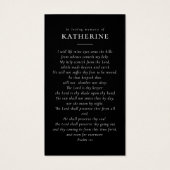 Forever in Our Hearts Photo Funeral Prayer Card (Dos)