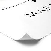 Forever In Our Hearts Photo Modern Script Memorial Poster (Hoek)