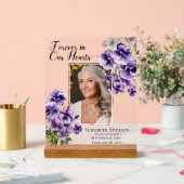 Forever In Our Hearts Photo Violets Memorial  (Mariage)