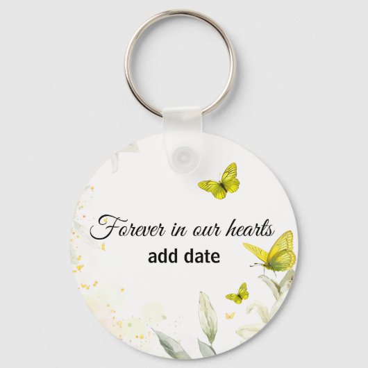 Forever in our hearts sleutelhanger (Achterkant)