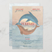 FOREVER - Invitation Mariage de style d'affiche de (Devant / Derrière)