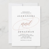 Forever joint | Invitation de mariage élégante (Devant)