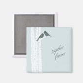 Forever Love Birds In A Tree Magneet (Voorkant / Achterkant)