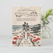 Forever Love by the Sea Wedding Invitation (Debout devant)