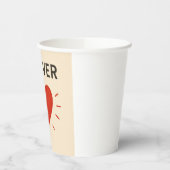 Forever Love Cup Papieren Bekers (Links)
