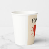 Forever Love Cup Papieren Bekers (Rechts)