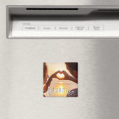 Forever Love Custom Couples Foto Magneet (Insitu (Vaatwasser))