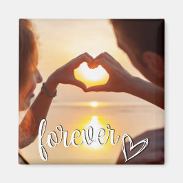 Forever Love Custom Couples Foto Magneet