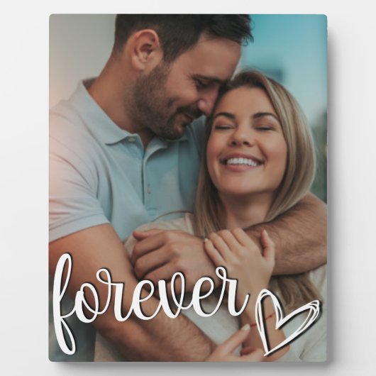 Forever Love Custom Photo Plaque Valentijn Day Fotoplaat (Voorkant)